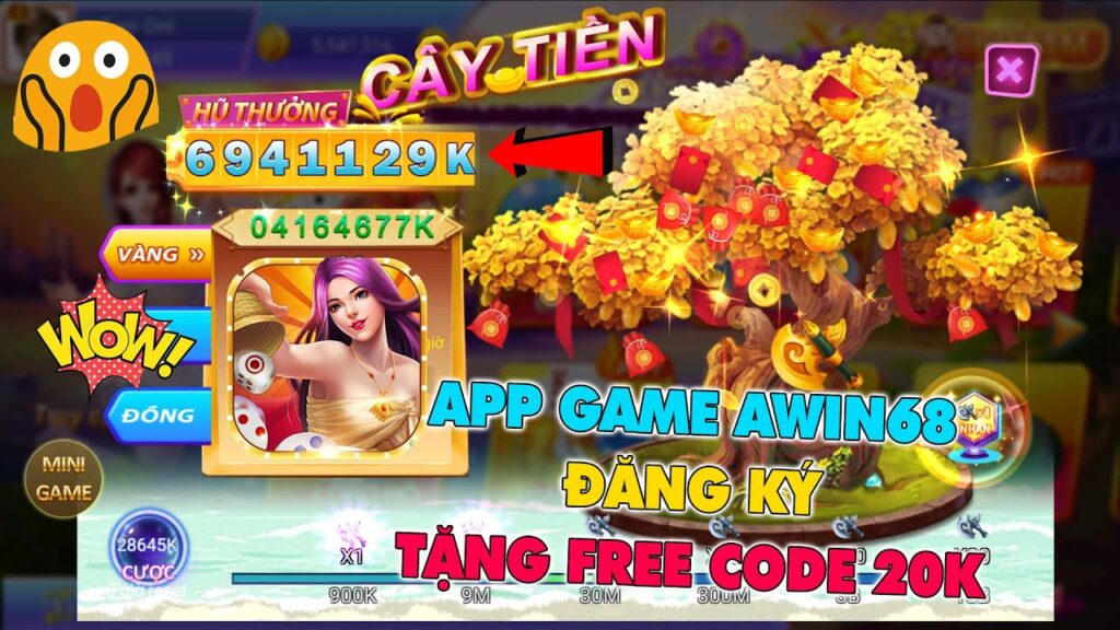 Khuyến mãi cây tiền tại cổng game awin - awin68